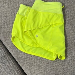 lululemon athletica Women's Neon Yellow Shorts